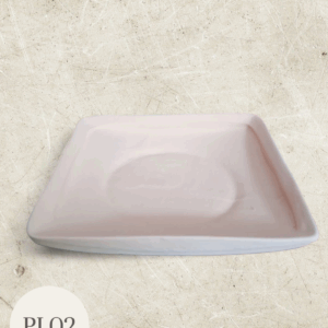 Plato chico cuadrado
